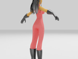 girls cartoon 3D Modell