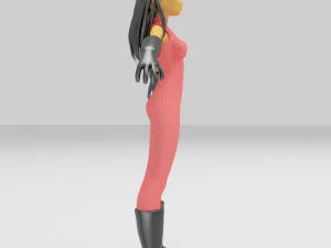 girls cartoon 3D Model