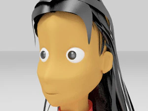 girls cartoon 3D Model