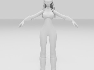 girls cartoon 3D Modell