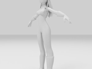 girls cartoon 3D Modell