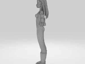 girls cartoon 3D Model