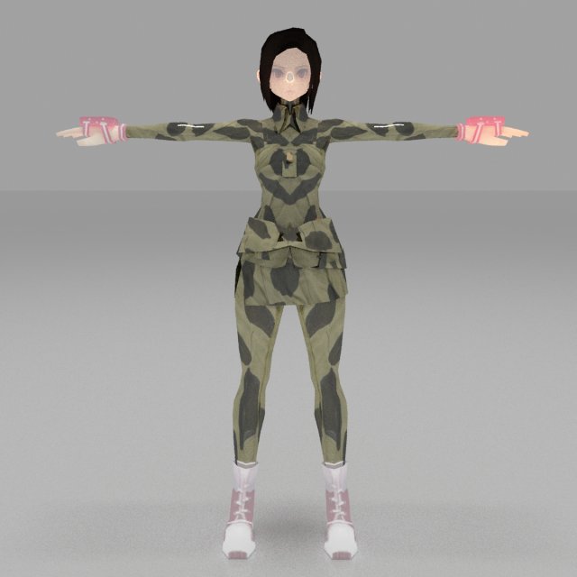 girls cartoon lowpolys 3d Modelo 3D .c4d .max .obj .3ds .fbx .stl .blend 