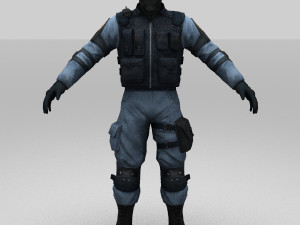 swat policer 3D Модель