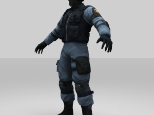 swat policer 3D 모델
