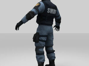 swat policer 3D Model