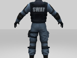 swat policer 3D 모델