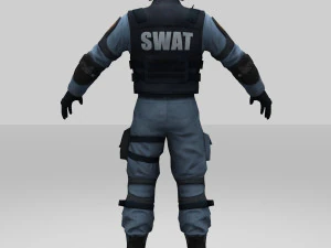 swat policer 3D Model