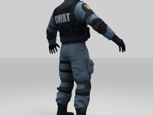 swat policer 3D 모델