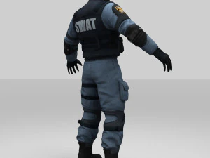 swat policer 3D Model