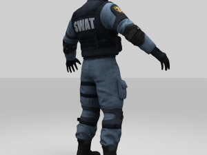 swat policer 3D 모델