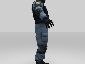 swat policer 3D 모델