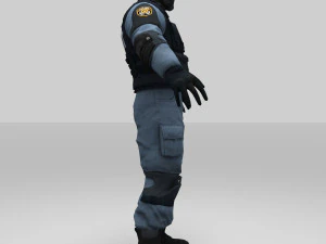 swat policer 3D Model