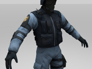 swat policer 3D 모델