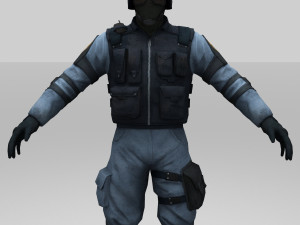 swat policer 3D 모델