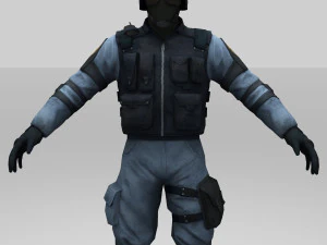 swat policer 3D Model