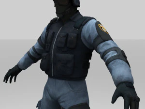 swat policer 3D Model
