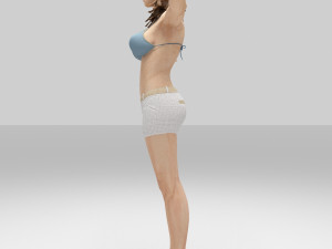 elly beautiful women Model 3D