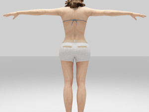 elly beautiful women Model 3D
