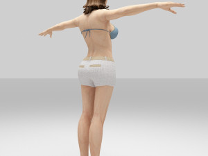 elly beautiful women Model 3D