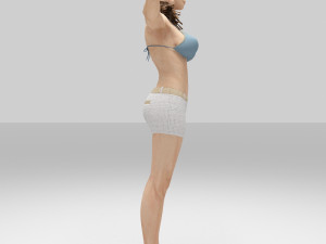 elly beautiful women Model 3D
