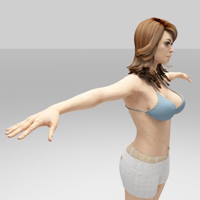 Elly Beautiful Women 3D Model In Woman 3DExport