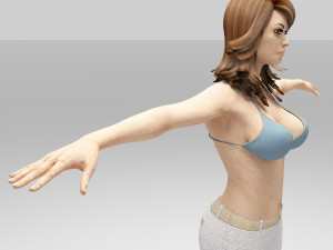 elly beautiful women Model 3D