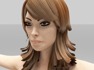 elly beautiful women Model 3D