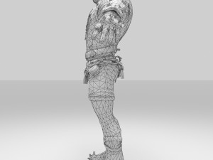 bell big body and strong character Model 3D
