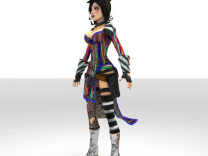 maximum de filles Modèle 3D
