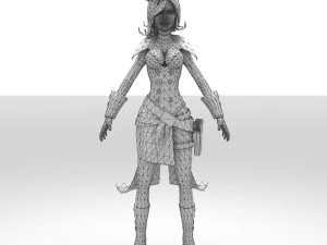 maximum de filles Modèle 3D