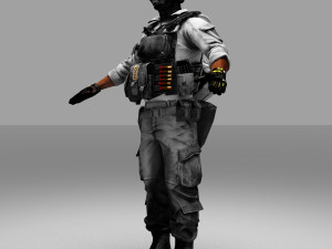 fox army soldier 3D Model