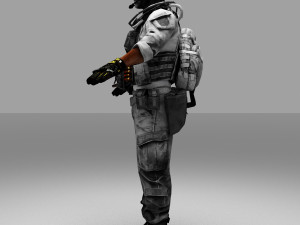 fox army soldier 3D Model