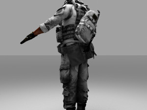 fox army soldier 3D Model