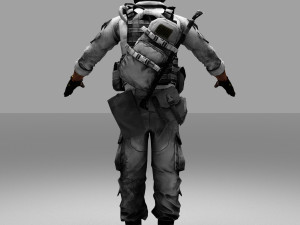 fox army soldier 3D Model