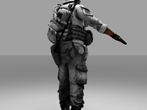 fox army soldier 3D Model