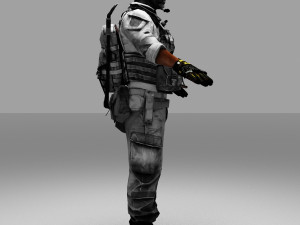 fox army soldier 3D Model