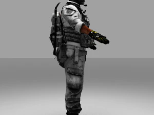 fox army soldier 3D Model