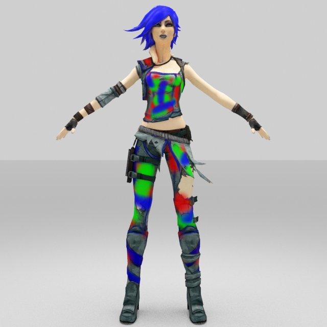 swill girls rainbow 3D Model .c4d .max .obj .3ds .fbx .stl .blend 
