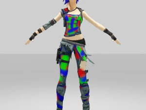 swill girls rainbow 3D Model