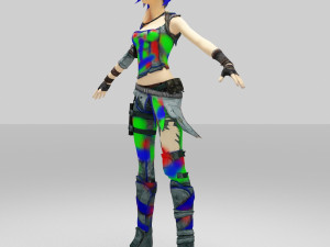 swill girls rainbow 3D Model