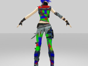 swill girls rainbow 3D Model