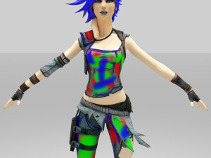 swill girls rainbow 3D Model