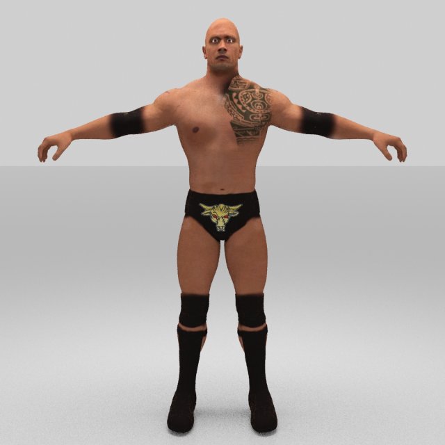 rock figther smack down Modelo 3D .c4d .max .obj .3ds .fbx .stl .blend 