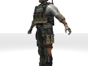 soldier military army 3D मॉडल