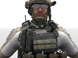 soldier military army 3D मॉडल