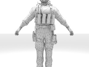 soldier military army 3D मॉडल