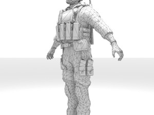 soldier military army 3D मॉडल