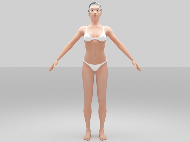 jess women 3D 模型 .c4d .max .obj .3ds .fbx .stl .blend