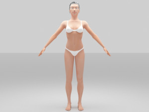 jess women 3D 模型